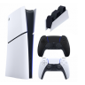 Набір Консоль Sony PlayStation 5 Slim Digital Edition 1TB White + Геймпад Бездротовий DualSense Midnight Black + Зарядний Пристрій Дротовий DualSense - фото 1