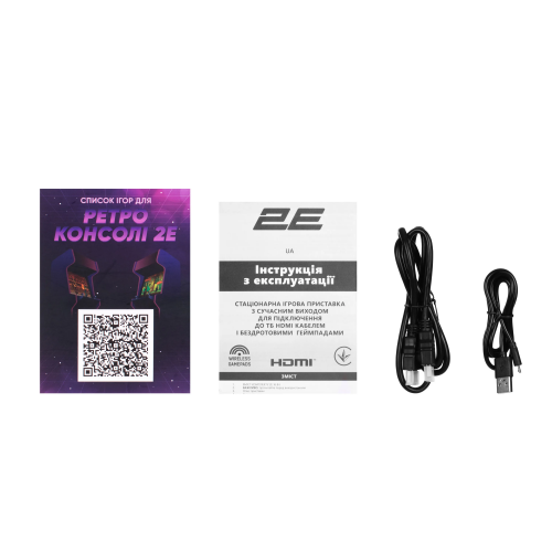 Игровая приставка портативная 2E 16bit HDMI (2 беспроводных геймпада, 913 игр) - фото 8